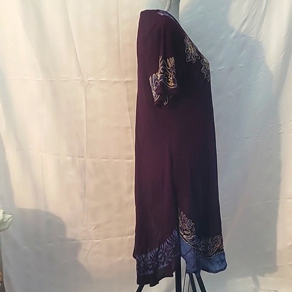 Just Cruising Burgundy 100% Rayon, Free Size - Picture 8 of 9